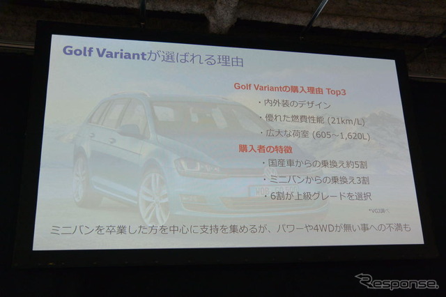 VW ゴルフ オールトラック 発表会