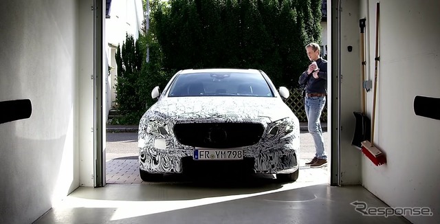メルセデス Eクラス 次期型の自動駐車システム
