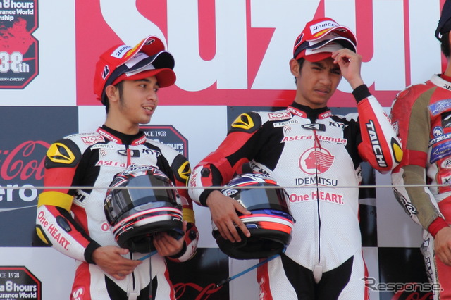 2位のASRTA HONDA RACING TEAMのAndi/Aditya組