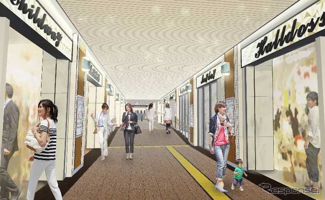 駅構内店舗エリアもリニューアルする。