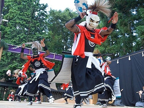 『六本木ヒルズ盆踊り2015』で披露される鬼剣舞 ※画像は過去開催のもの