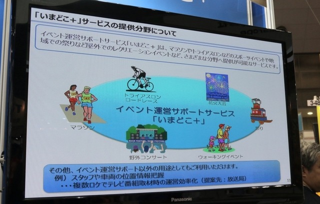 想定される利用シーンの数々。マラソン、花火大会、野外フェス、祭りなど多くの参加者、スタッフが集まるイベントとなる(撮影:防犯システムNAVI)