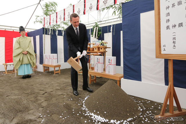 7月29日に行われた地鎮祭