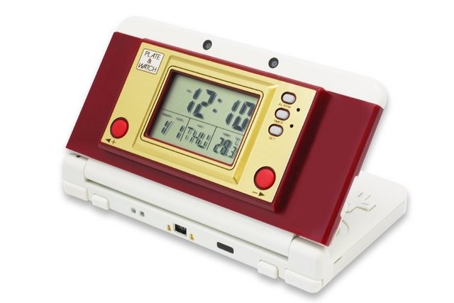 「ゲーム＆ウオッチ」風New 3DSプレート登場 ― 時計、アラーム、タイマーなどの機能付