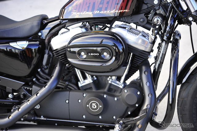 ハーレーダビッドソン XL1200X フォーティーエイト(北米仕様およびカスタムが施されているため、日本仕様と若干異なる)
