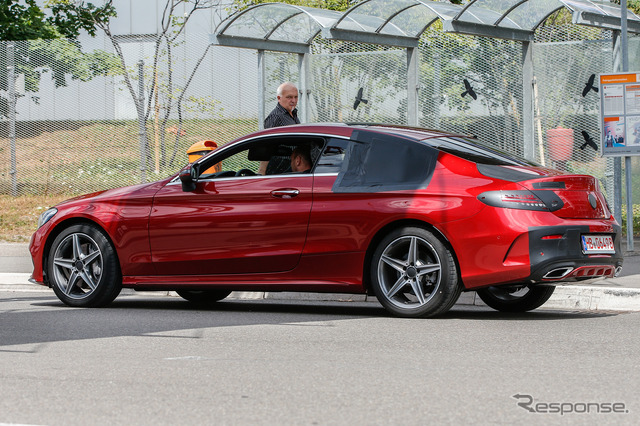 メルセデスベンツCクラスクーペ スクープ写真