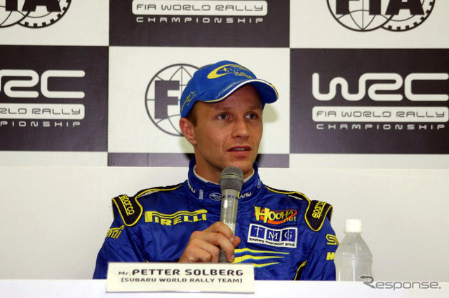 【WRCラリージャパン】記者会見 WRC…ソルベルグ選手