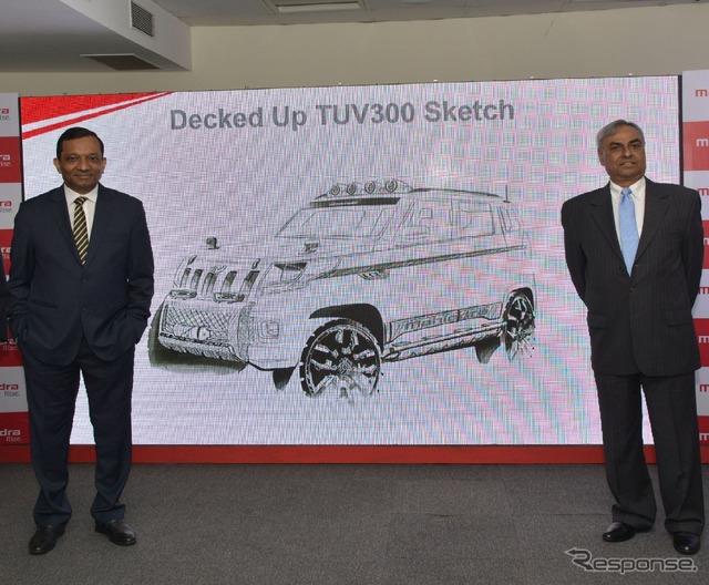 マヒンドラ TUV300 のイメージスケッチ