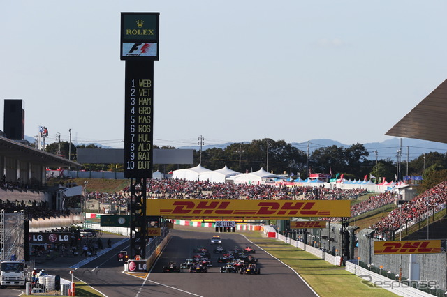 F1日本GPスタートシーン