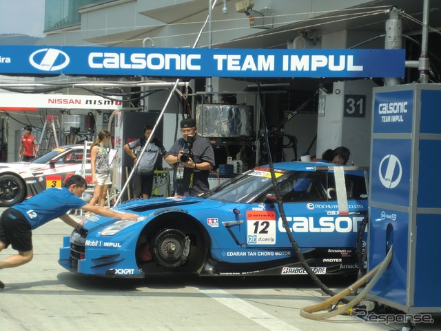 現在GT500クラスでランク2位の#12 GT-R。