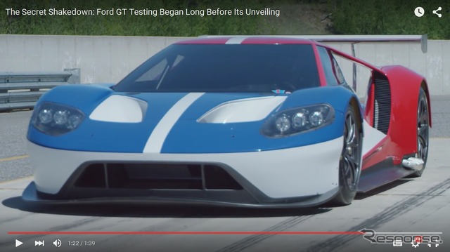フォードGT新型のレーシングカーがシェイクダウンテスト