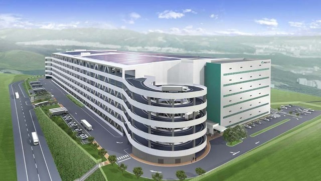 大阪府茨木市で開発中の「プロロジスパーク茨木」完成イメージ。延べ床面は積約１９万平方メートルと、自社開発案件で国内最大規模