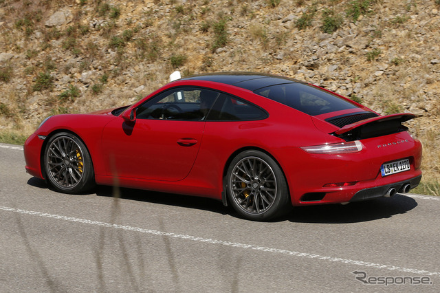 ポルシェ911 クーペ スクープ写真