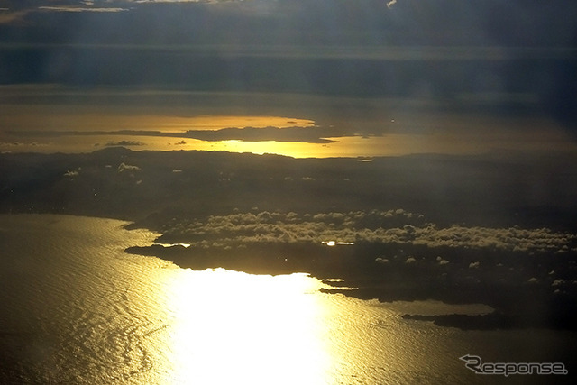 関空16時35分発・成田行きGK206便からみえた房総半島