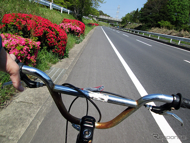 千葉外房有料道路を自転車で走る(軽車両等30円、9月30日まで無料)