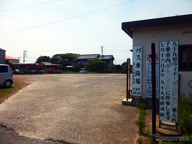 九十九里鉄道片貝駅(バス停)
