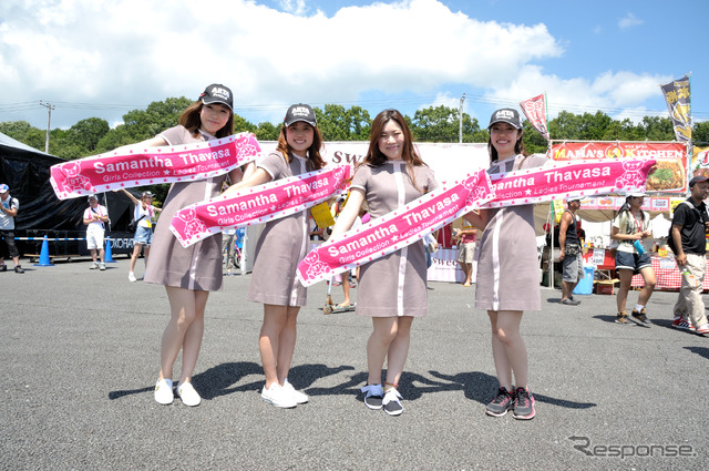 SUPER GT 第4戦で、Samantha Thavasaのバッグやスイーツを販売