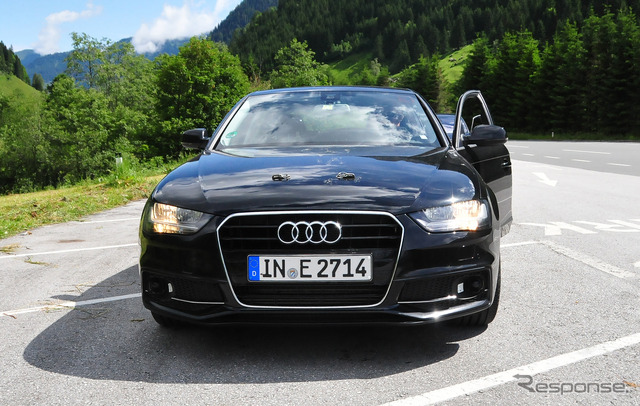 アウディ A4 開発テスト車両(2014年10月時点)