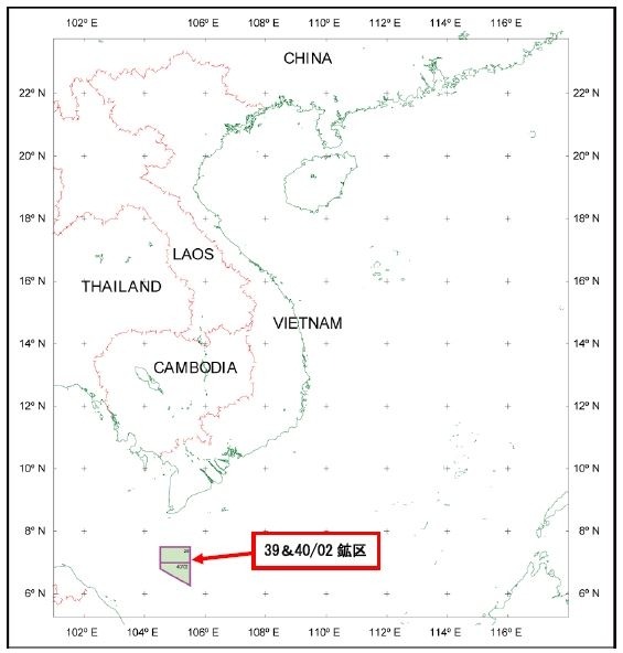 鉱区の位置