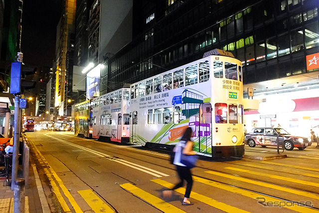 香港、上環エリアの夜