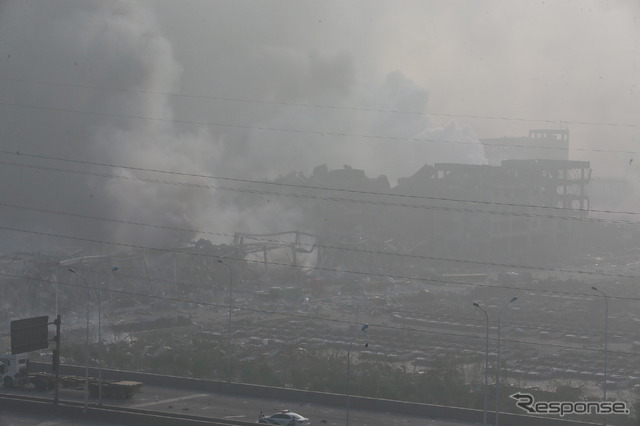 中国の天津で起きた大爆発
