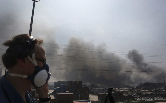中国の天津で起きた大爆発