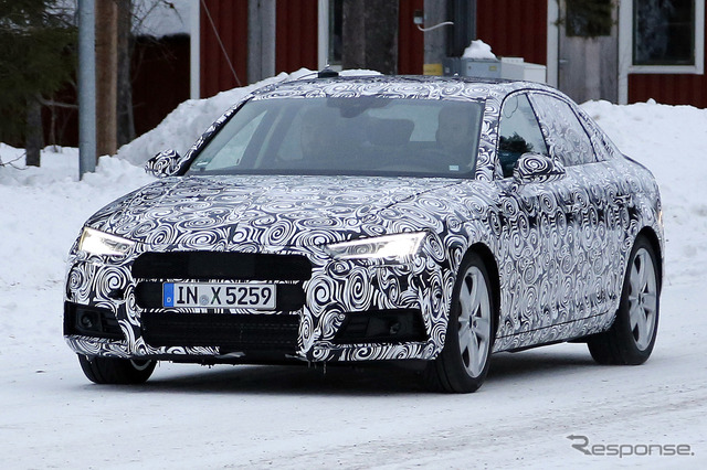 アウディ A4 開発テスト車両(2015年2月時点)