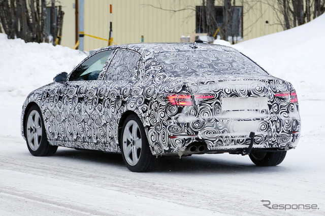 アウディ A4 開発テスト車両(2015年2月時点)
