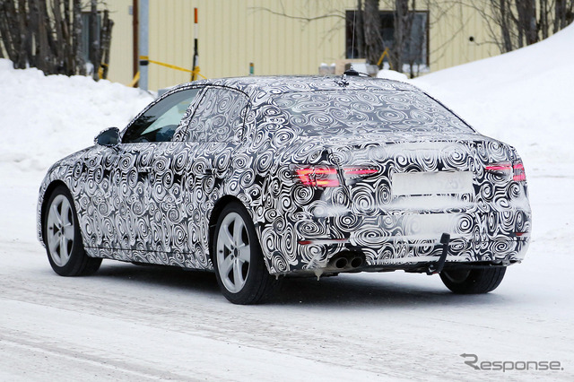 アウディ A4 開発テスト車両（2015年2月時点）