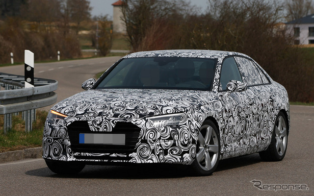 アウディ A4 開発テスト車両(2015年4月時点)