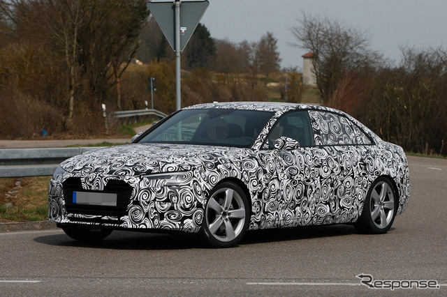 アウディ A4 開発テスト車両(2015年4月時点)
