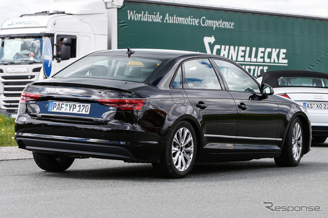 アウディ A4 開発テスト車両(2015年6月時点)