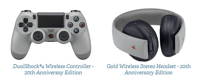 プレステ20周年記念デザイン「DUALSHOCK 4」とヘッドセットが海外で予約受付開始