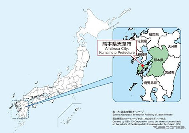 天草市の地図