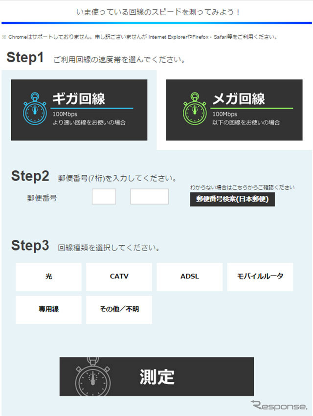 スピード測定ページ