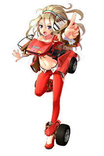 DMM、今度は“スポーツ車や芝刈り機”を擬人化!『レーシング娘。』発表…ワックスがけや、服が透けるシャワー要素も