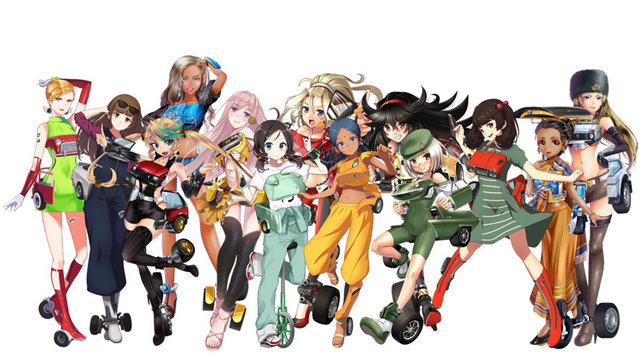 DMM、今度は“スポーツ車や芝刈り機”を擬人化!『レーシング娘。』発表…ワックスがけや、服が透けるシャワー要素も