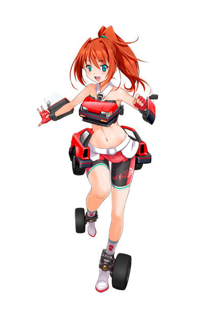 DMM、今度は“スポーツ車や芝刈り機”を擬人化!『レーシング娘。』発表…ワックスがけや、服が透けるシャワー要素も