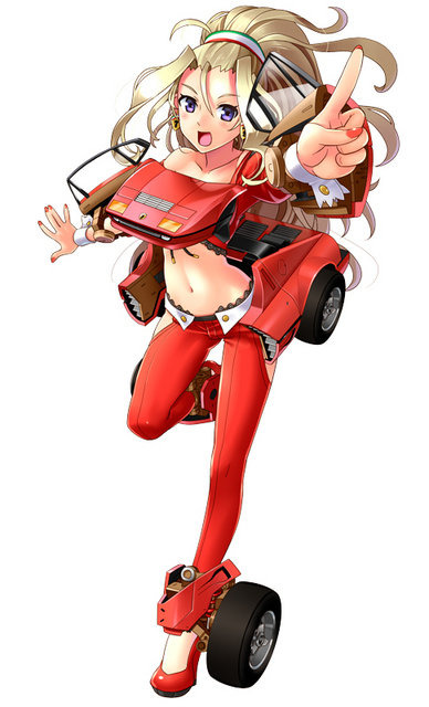 DMM、今度は“スポーツ車や芝刈り機”を擬人化!『レーシング娘。』発表…ワックスがけや、服が透けるシャワー要素も