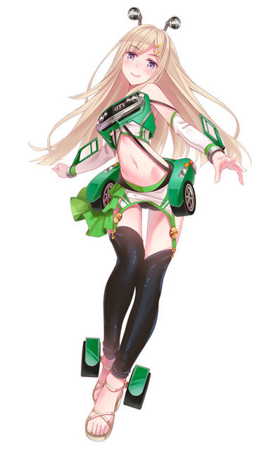 DMM、今度は“スポーツ車や芝刈り機”を擬人化!『レーシング娘。』発表…ワックスがけや、服が透けるシャワー要素も
