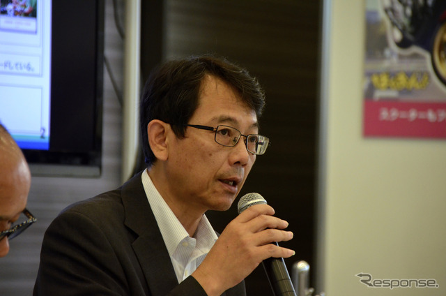自工会二輪車特別委員会の渡部克明・副委員長（ヤマハ）