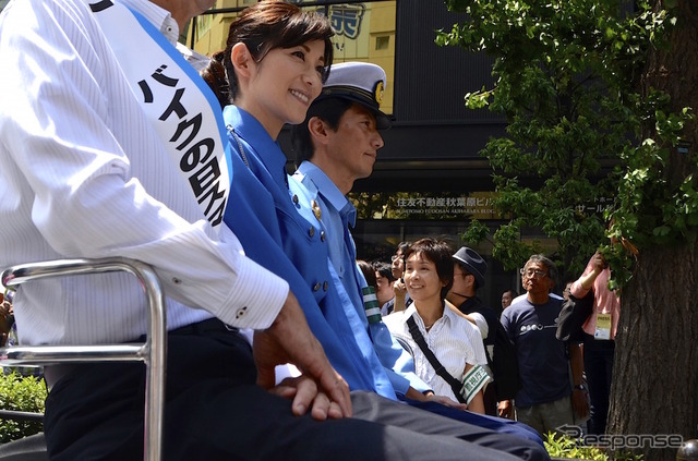 都内で行われたバイクの日イベントに参加した、中田有紀さん
