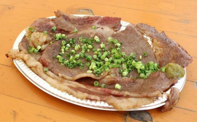 会場で注文できる和牛メニュー