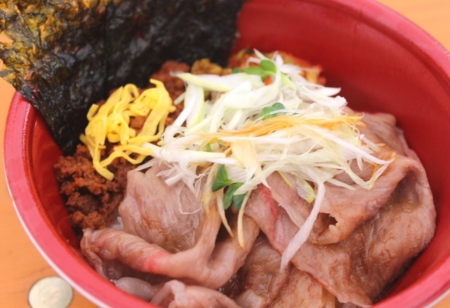 会場で注文できる和牛メニュー