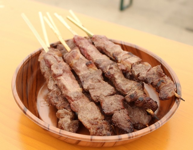 会場で注文できる和牛メニュー