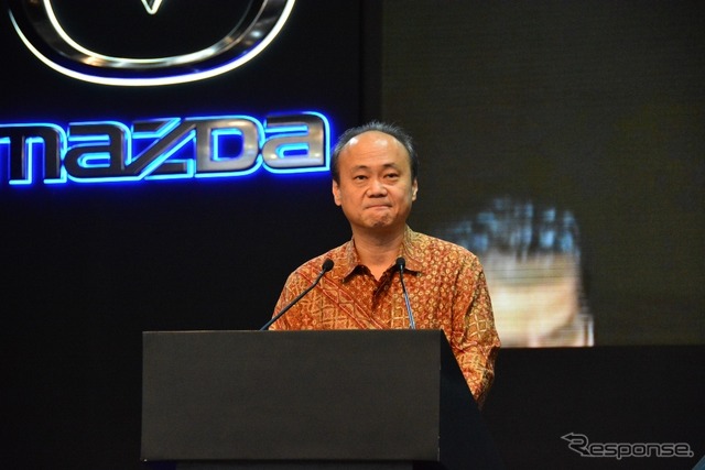 マツダ自動車インドネシアの代表取締役社長の奥江敬三氏