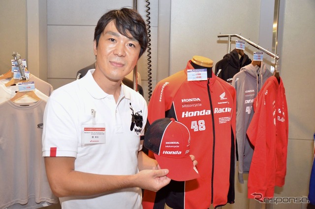 ホンダモーターサイクルジャパン部品用品部の関 浩治チーフ。