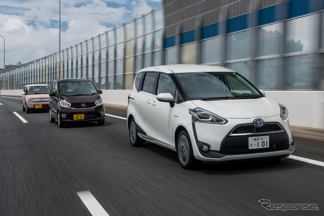 トヨタ シエンタ、日産 デイズ、スズキ ラパン