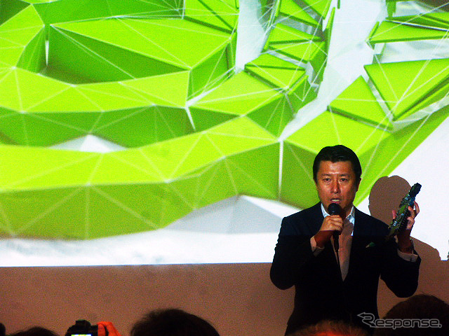 NVIDIA日本代表・米国本社副社長の大崎真孝氏(8月25日、東京・六本木、ZMP FORUMにて)