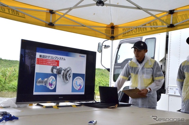 2016年型RM-Z250/450 メディア試乗会にて。